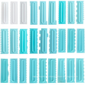 31styles Plastic Cake Cream Scraper Blue and White smoother scrapers cake pattern tool set Cake baking Tools